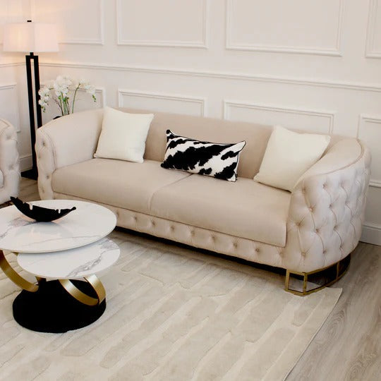 designer velvet sofa set