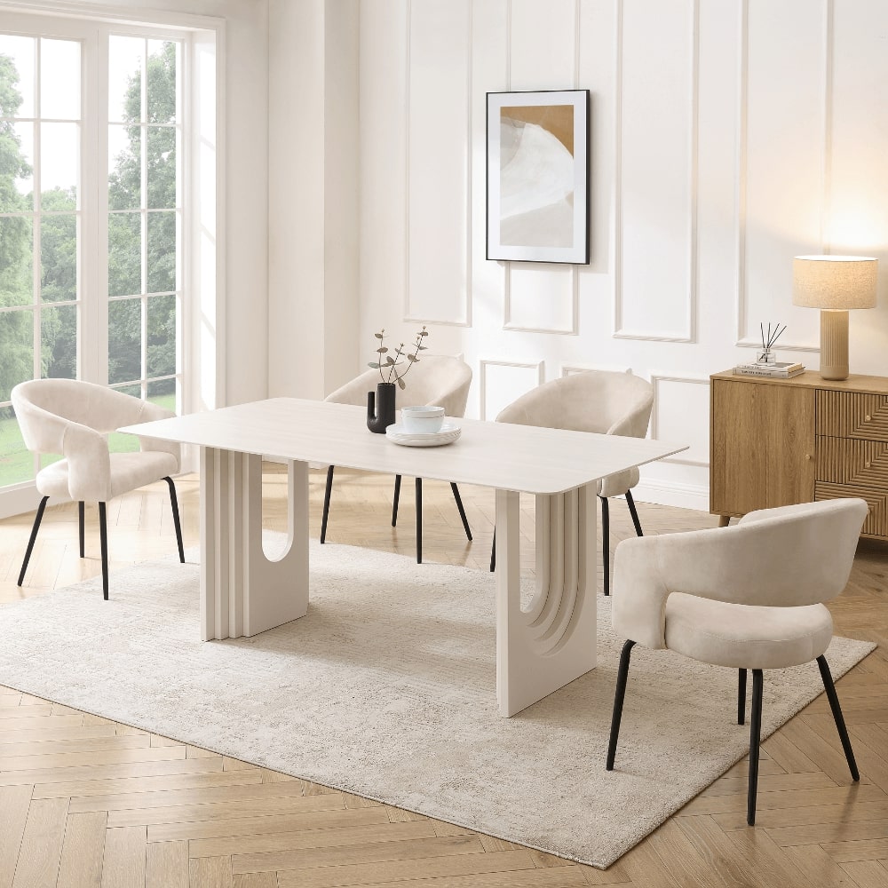 oak dining chairs and table