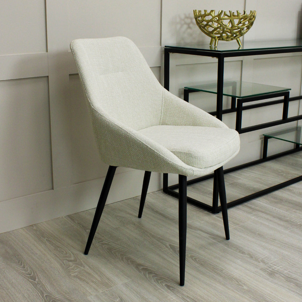 Sage Cream Linen Dining Chair