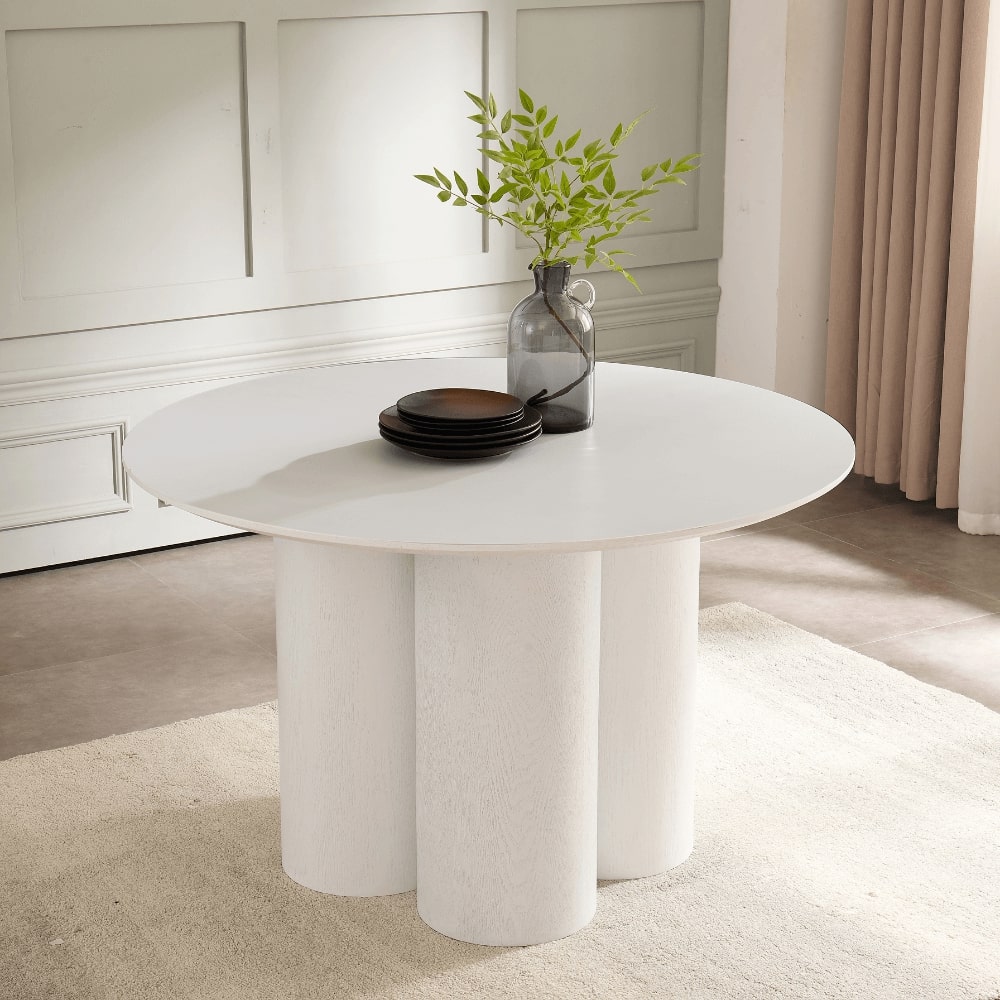 Dining Table with White Wood 