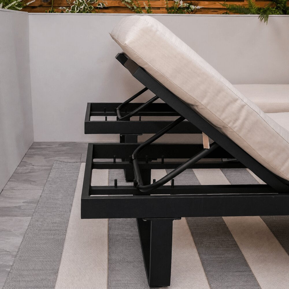 Geneva Cream Aluminium Frame Modular Sofa Dining Garden Set
