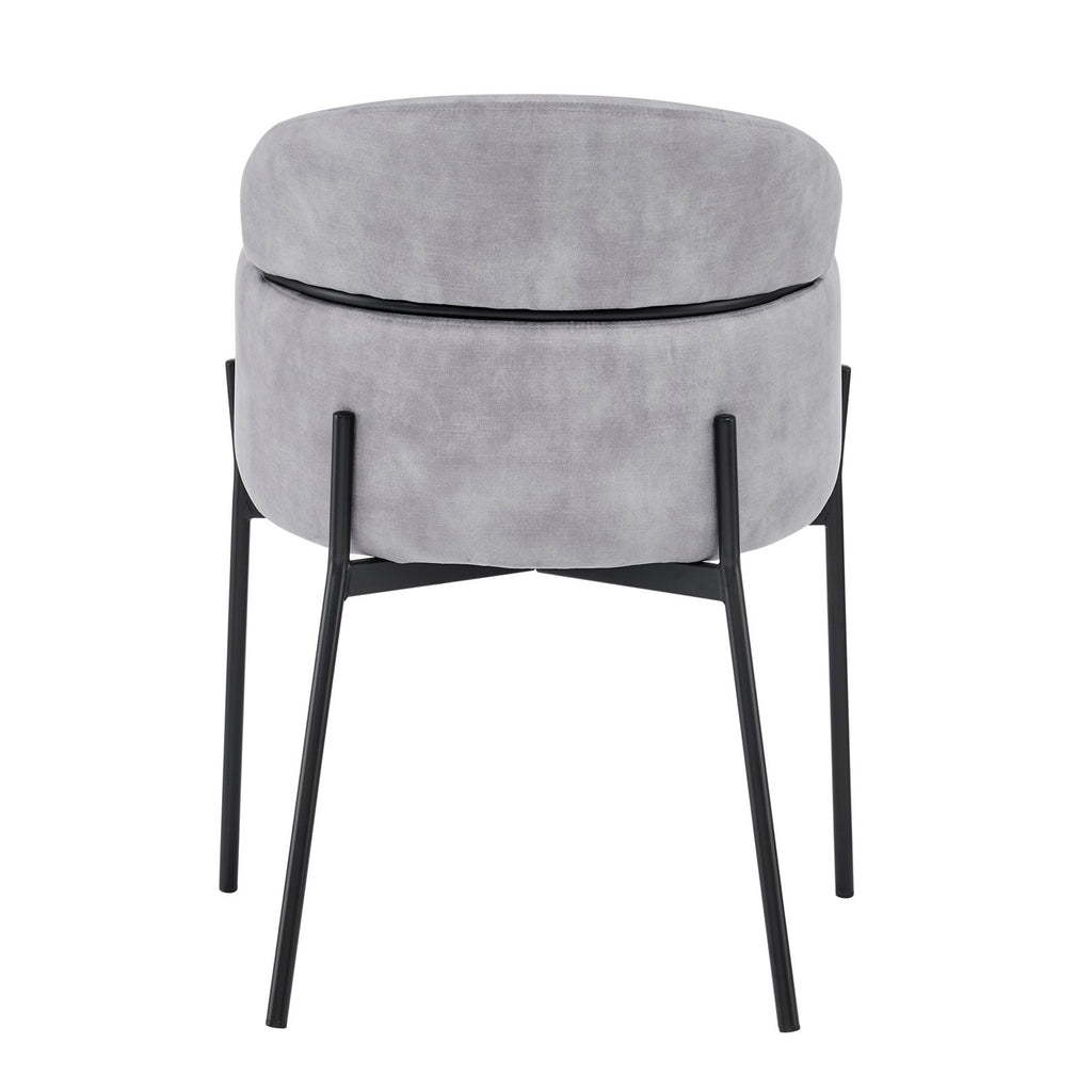 Liang Grey Velvet Dining Chair
