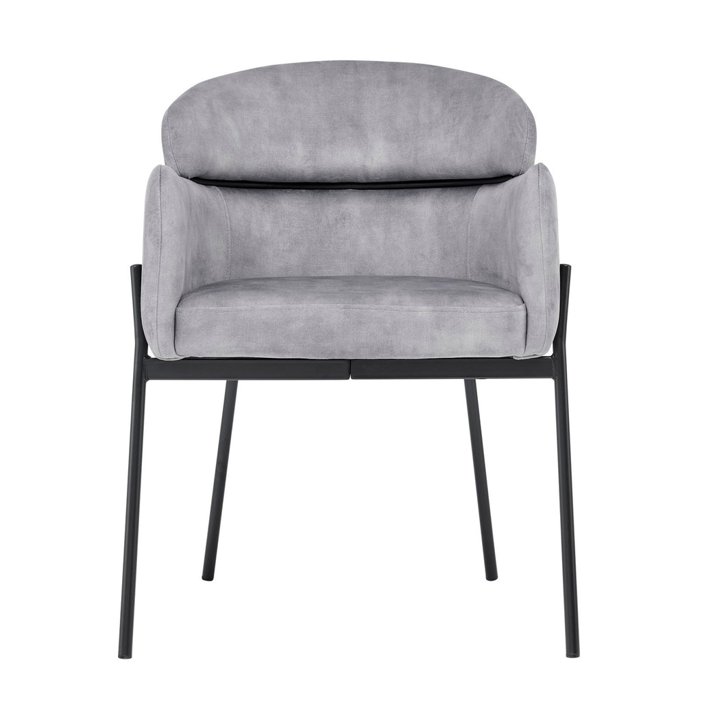 Liang Grey Velvet Dining Chair