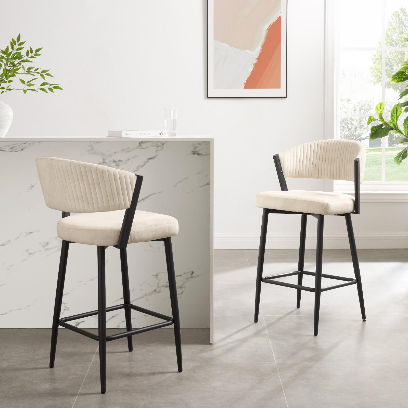 Velvet Bar Stool 